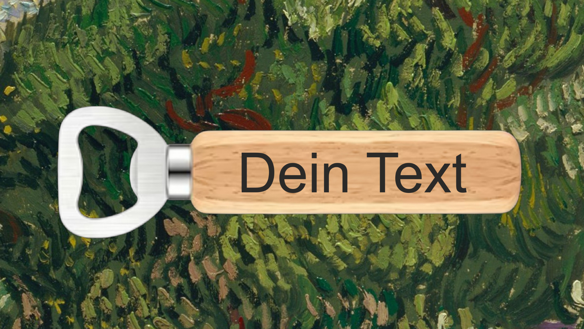 Flaschenöffner aus Holz – Individuell mit UV-Druck